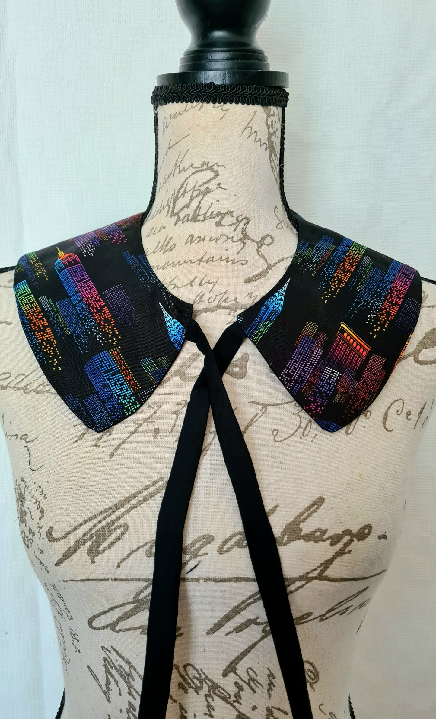 The Collar: New York City Skyline - Limited Edition Fabric Waste Busting One Off Piece!