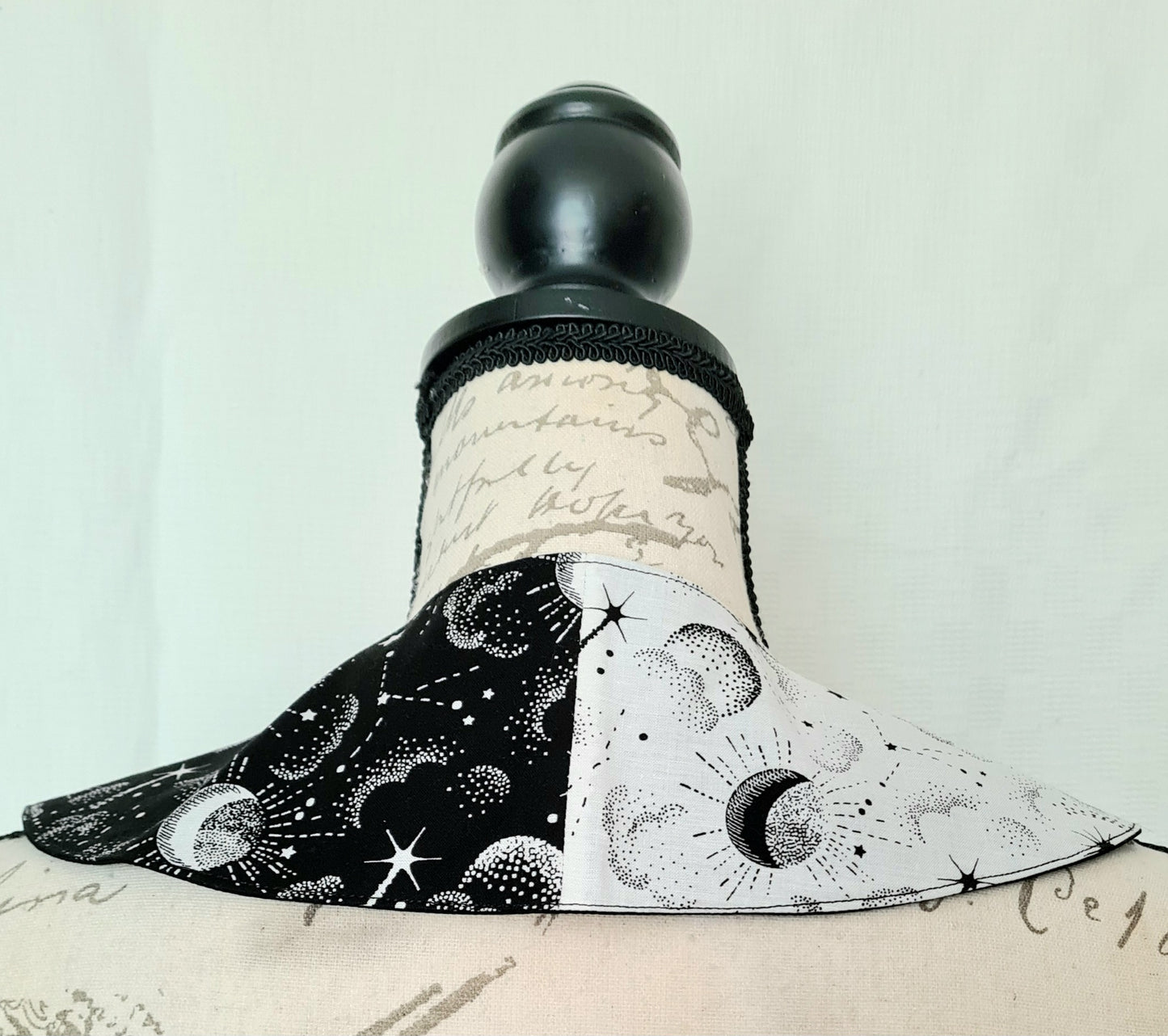 The Collar: Star and Moon Constellations - Limited Edition Fabric Waste Busting One Off Piece!
