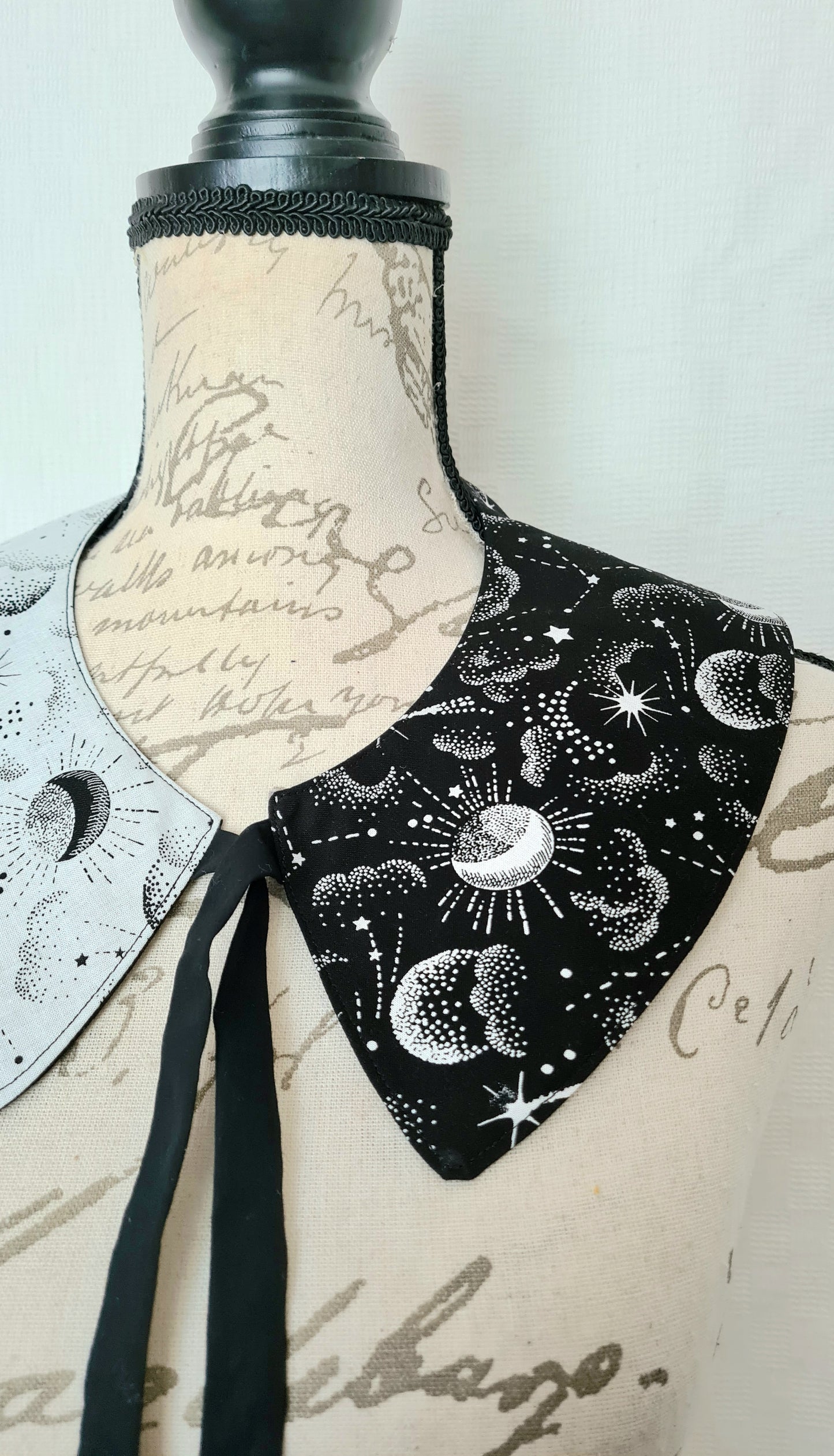 The Collar: Star and Moon Constellations - Limited Edition Fabric Waste Busting One Off Piece!