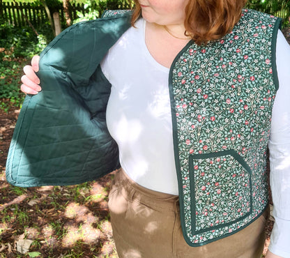 The Quilted Vest Jacket - William Morris Collection