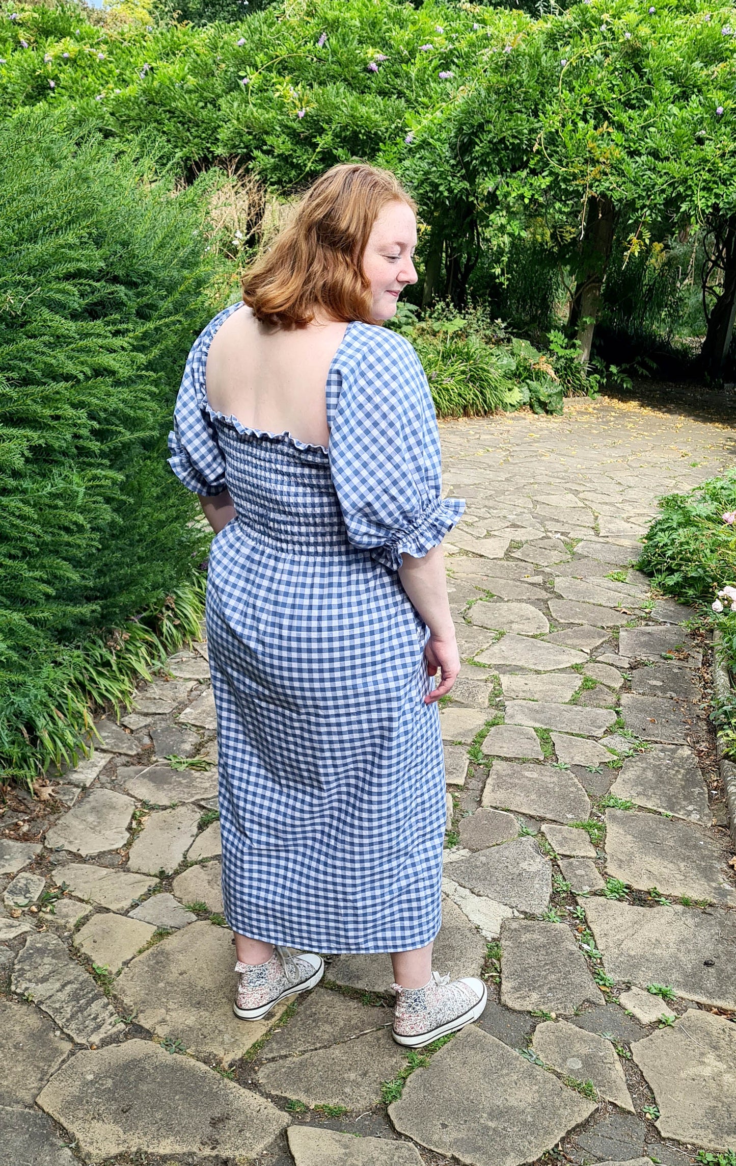 The Brenda Dress - Gingham with Sleeves