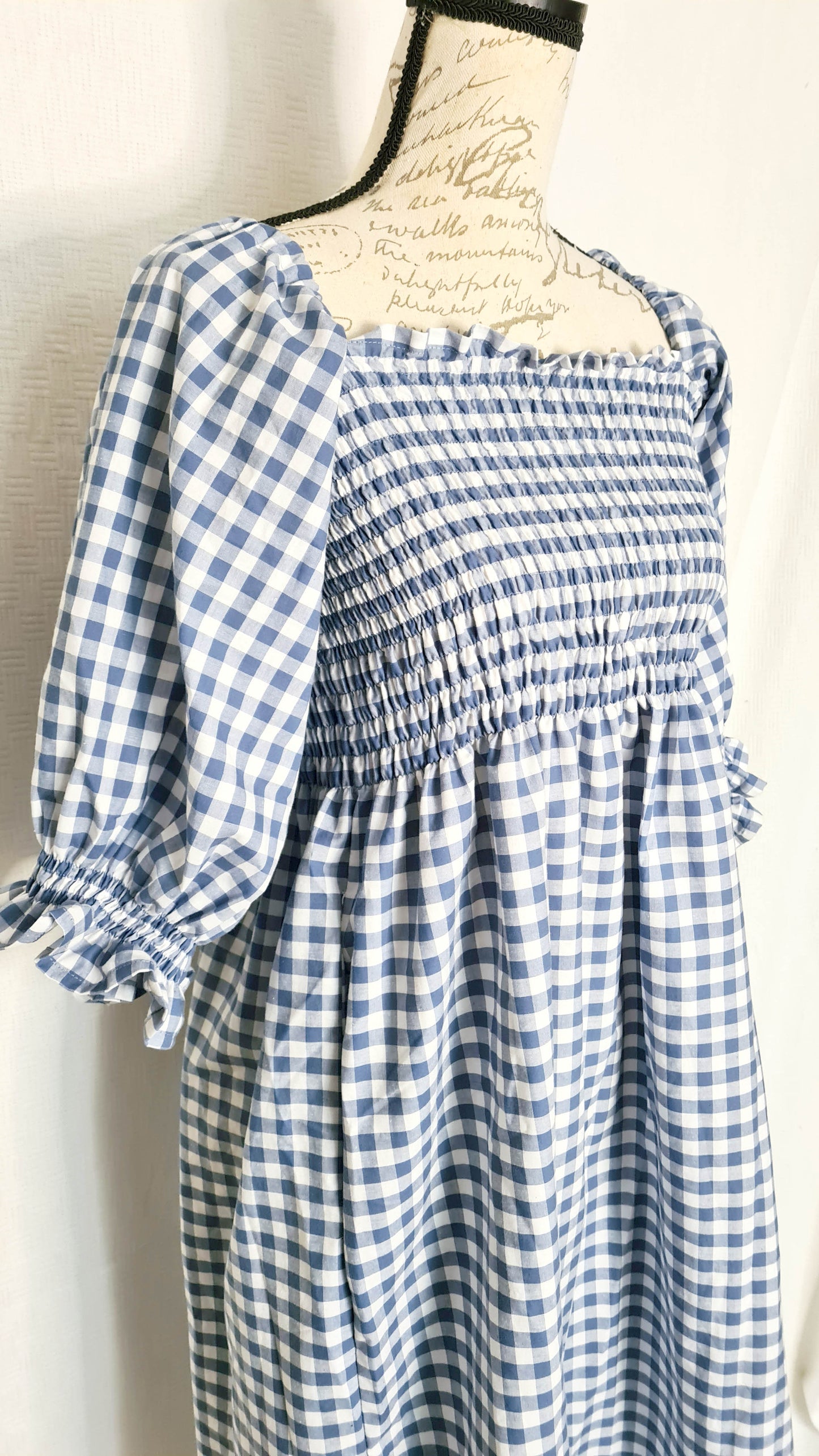 The Brenda Dress - Gingham with Sleeves