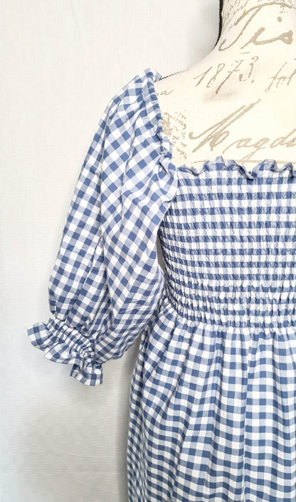 The Brenda Dress - Gingham with Sleeves