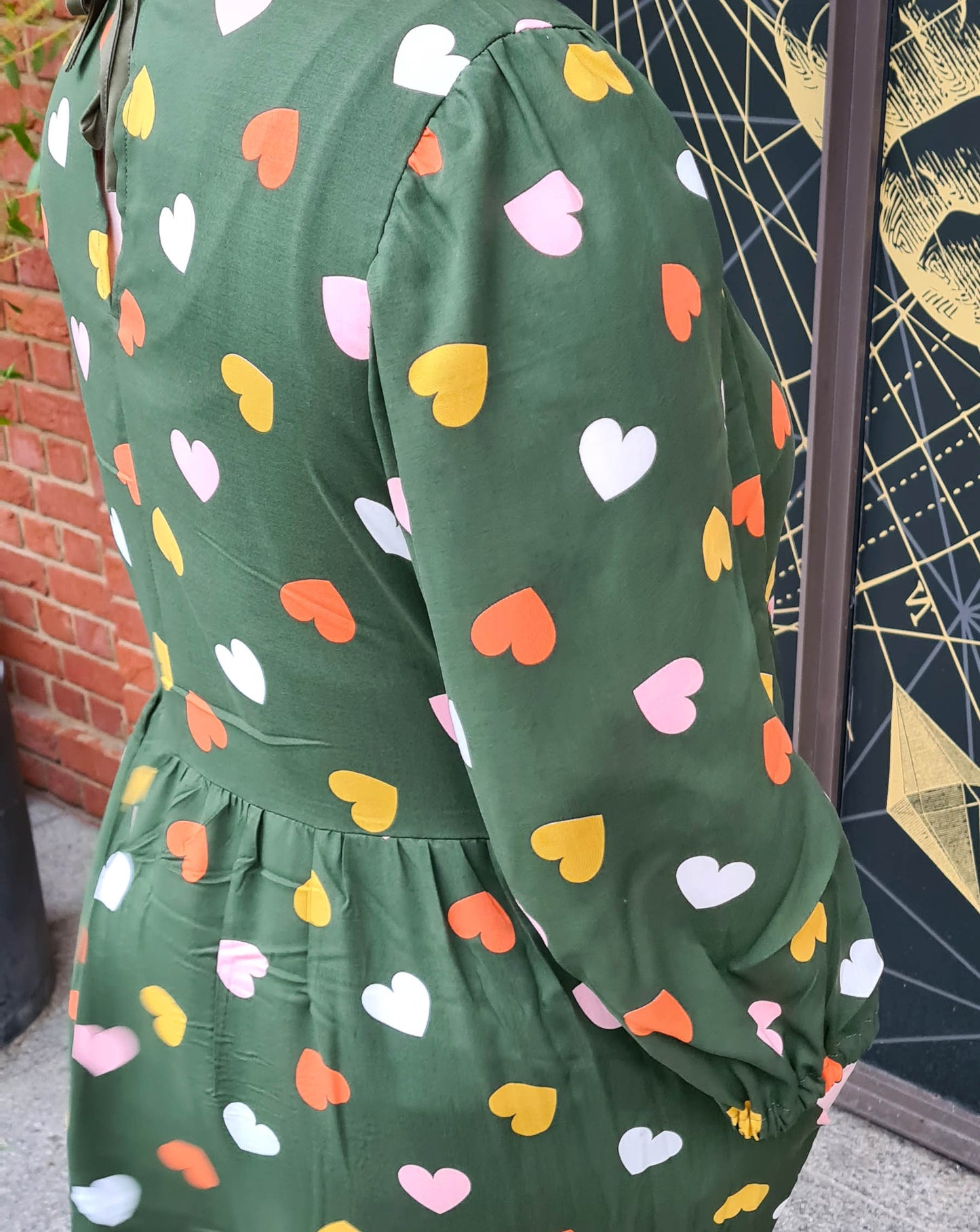 The Julie Dress - Khaki Heart