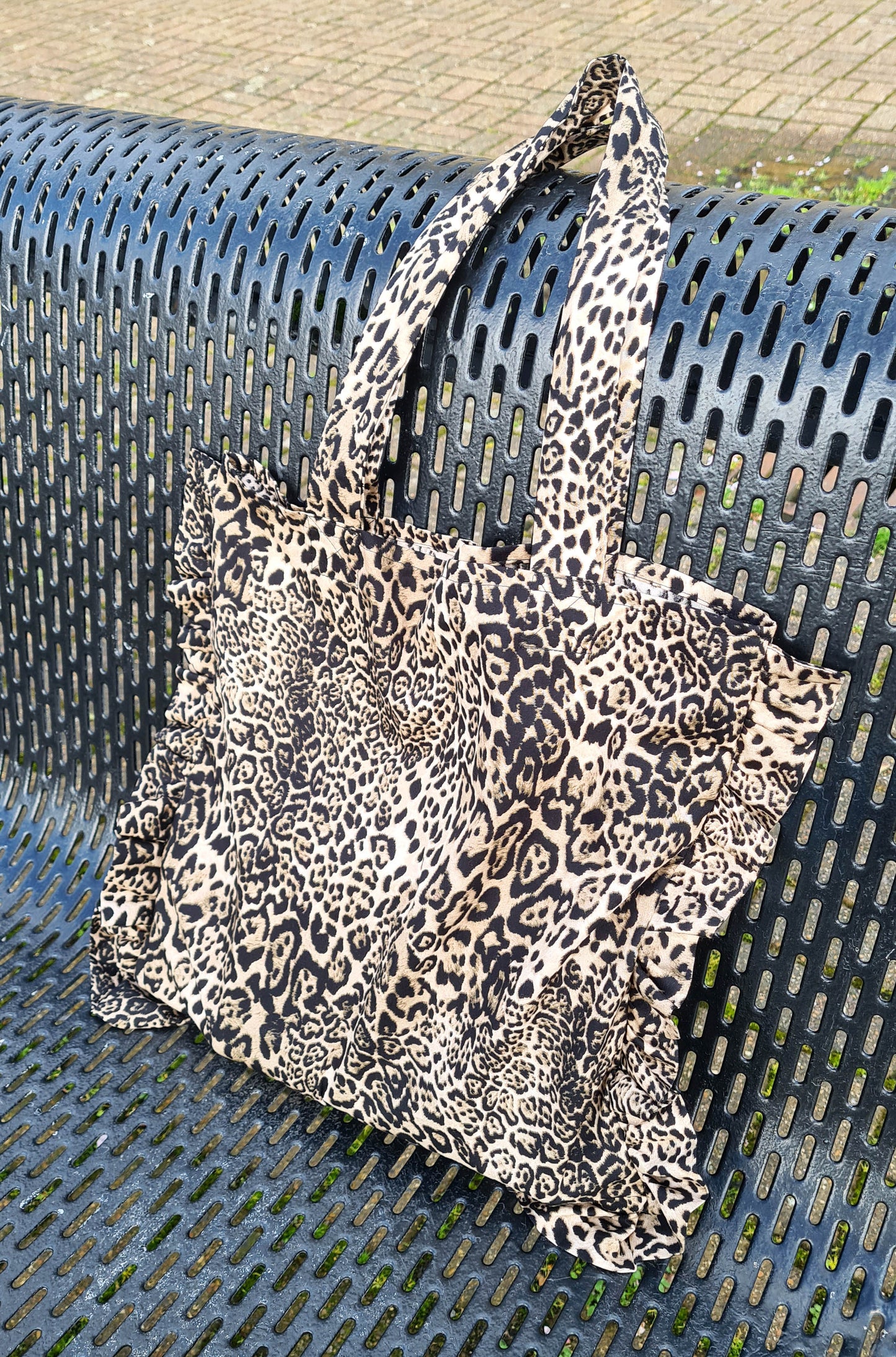 The Tote - Grey Leopard Print