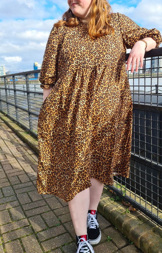 The Julie Dress - Fun Leopard Print