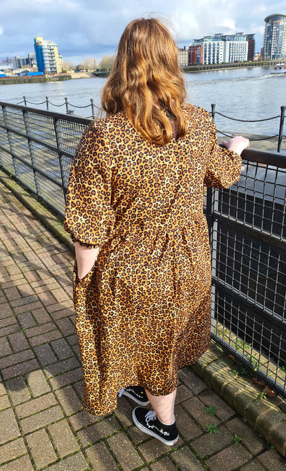 The Julie Dress - Fun Leopard Print