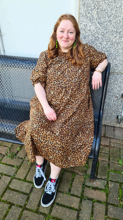 The Julie Dress - Fun Leopard Print