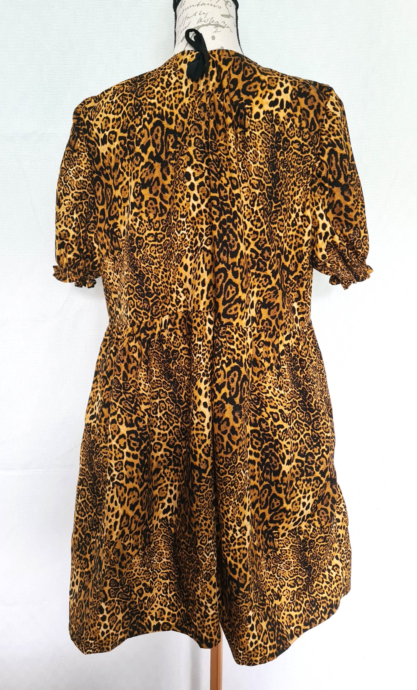 The Julie Dress - Golden/Grey Leopard Print