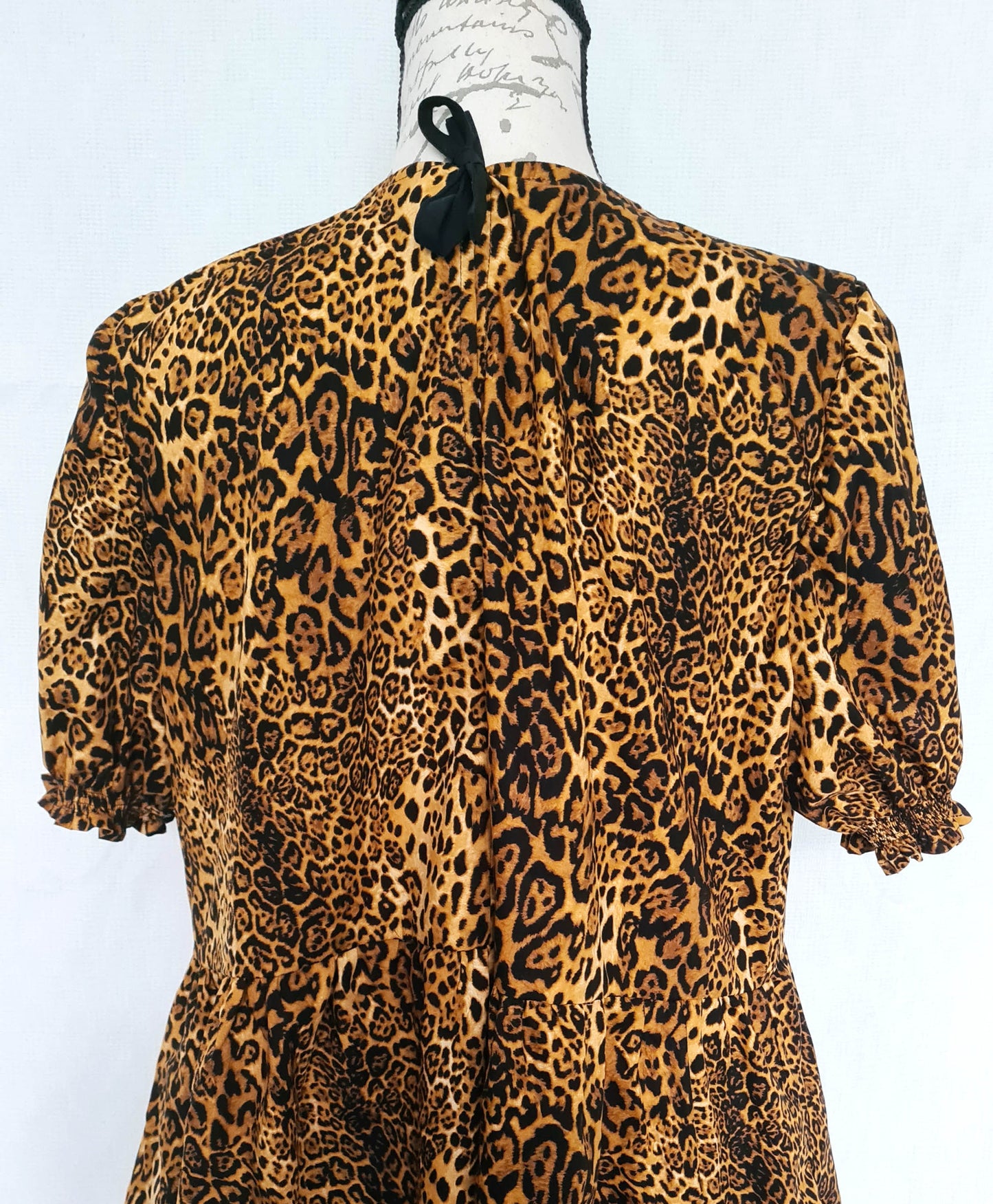 The Julie Dress - Golden/Grey Leopard Print