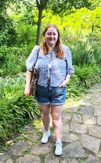 The Maddy Blouse - Gingham