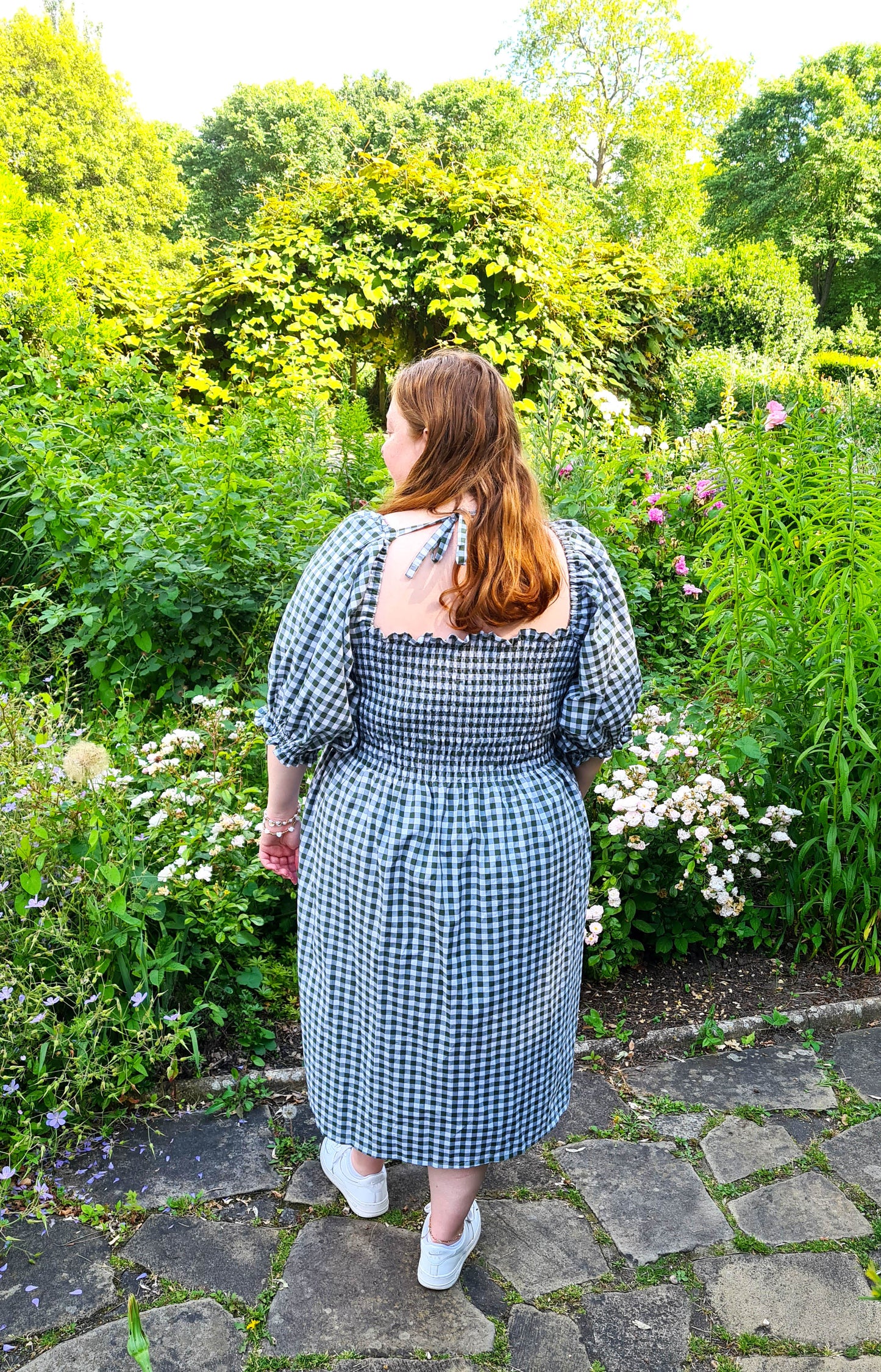 The Brenda Dress - Gingham with Sleeves