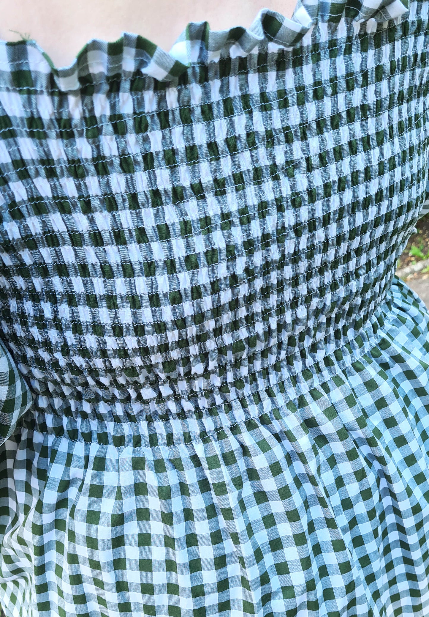 The Brenda Dress - Gingham with Sleeves