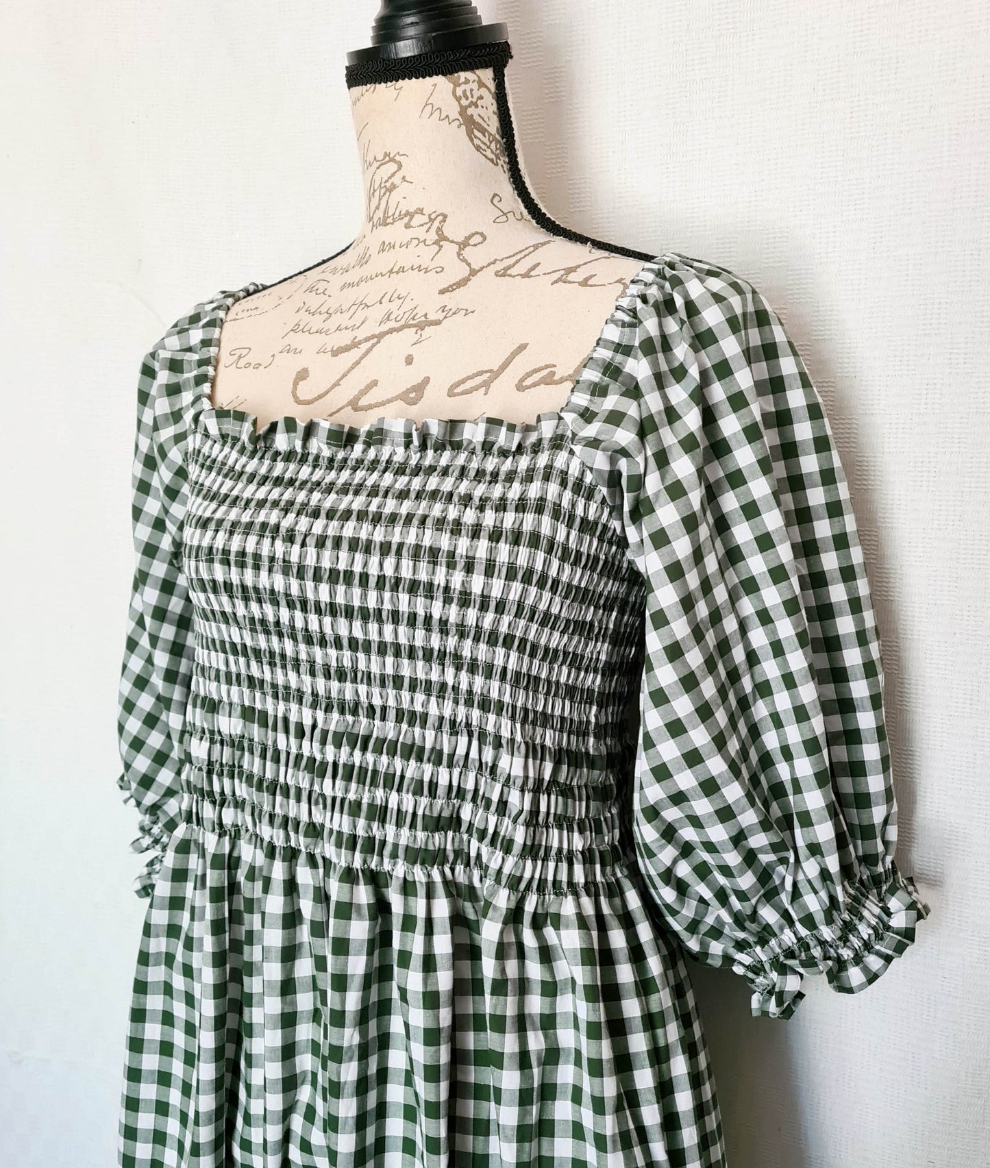 The Brenda Dress - Gingham with Sleeves