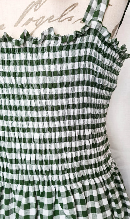 The Brenda Dress - Gingham with Straps