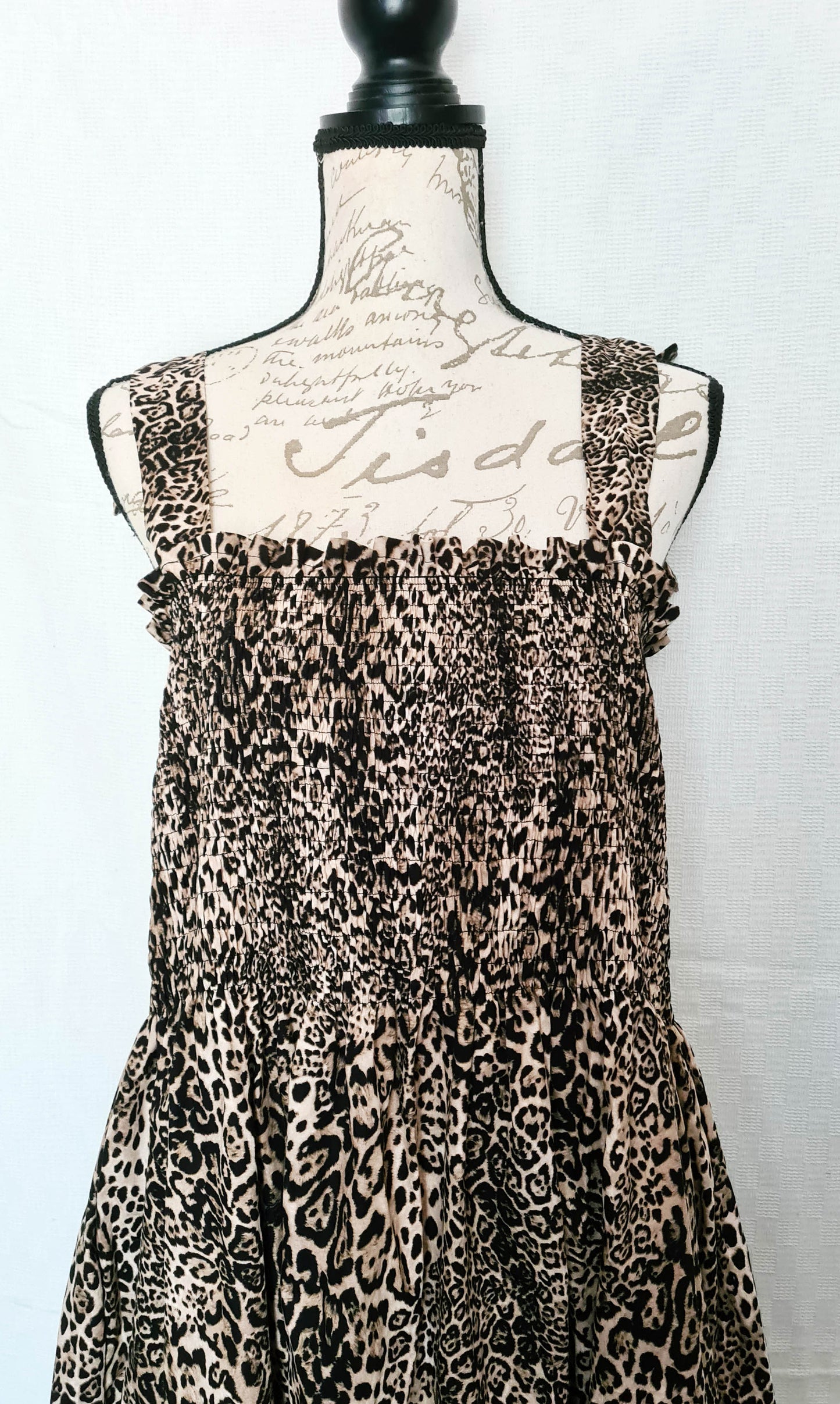 The Brenda Dress - Leopard Print with Straps