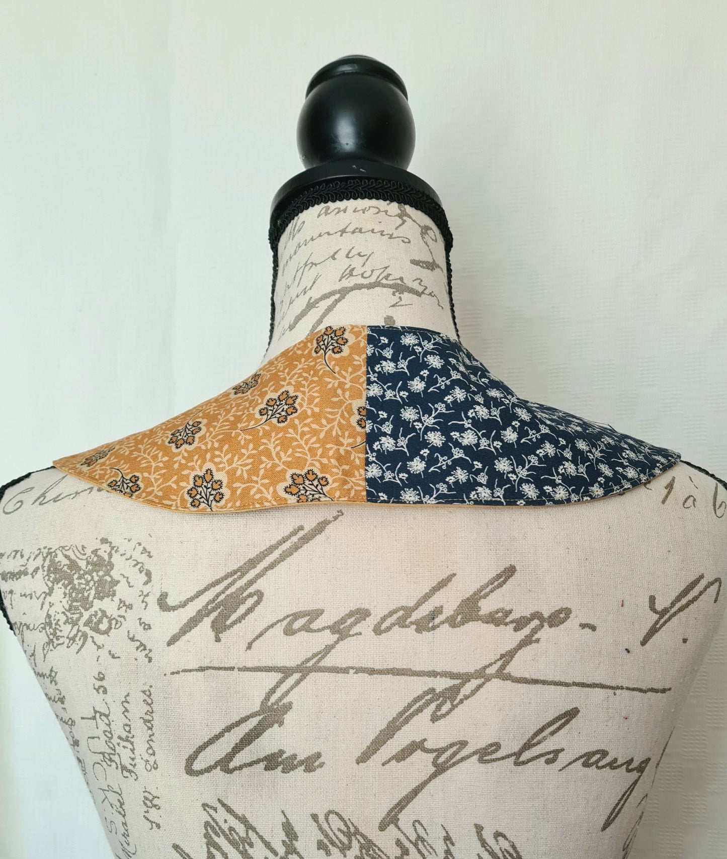 The Collar: Mustard Floral - Limited Edition Fabric Waste Busting One Off Piece!
