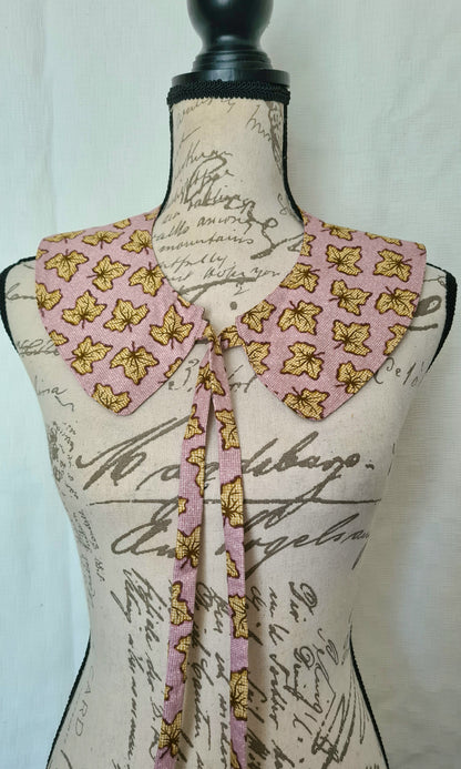 The Collar: Autumnal Leaf - Limited Edition Fabric Waste Busting One Off Piece!