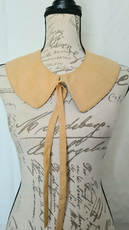 The Collar: Mustard Floral - Limited Edition Fabric Waste Busting One Off Piece!
