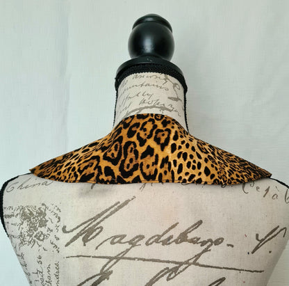 The Collar: Golden Leopard - Limited Edition Fabric Waste Busting One Off Piece!