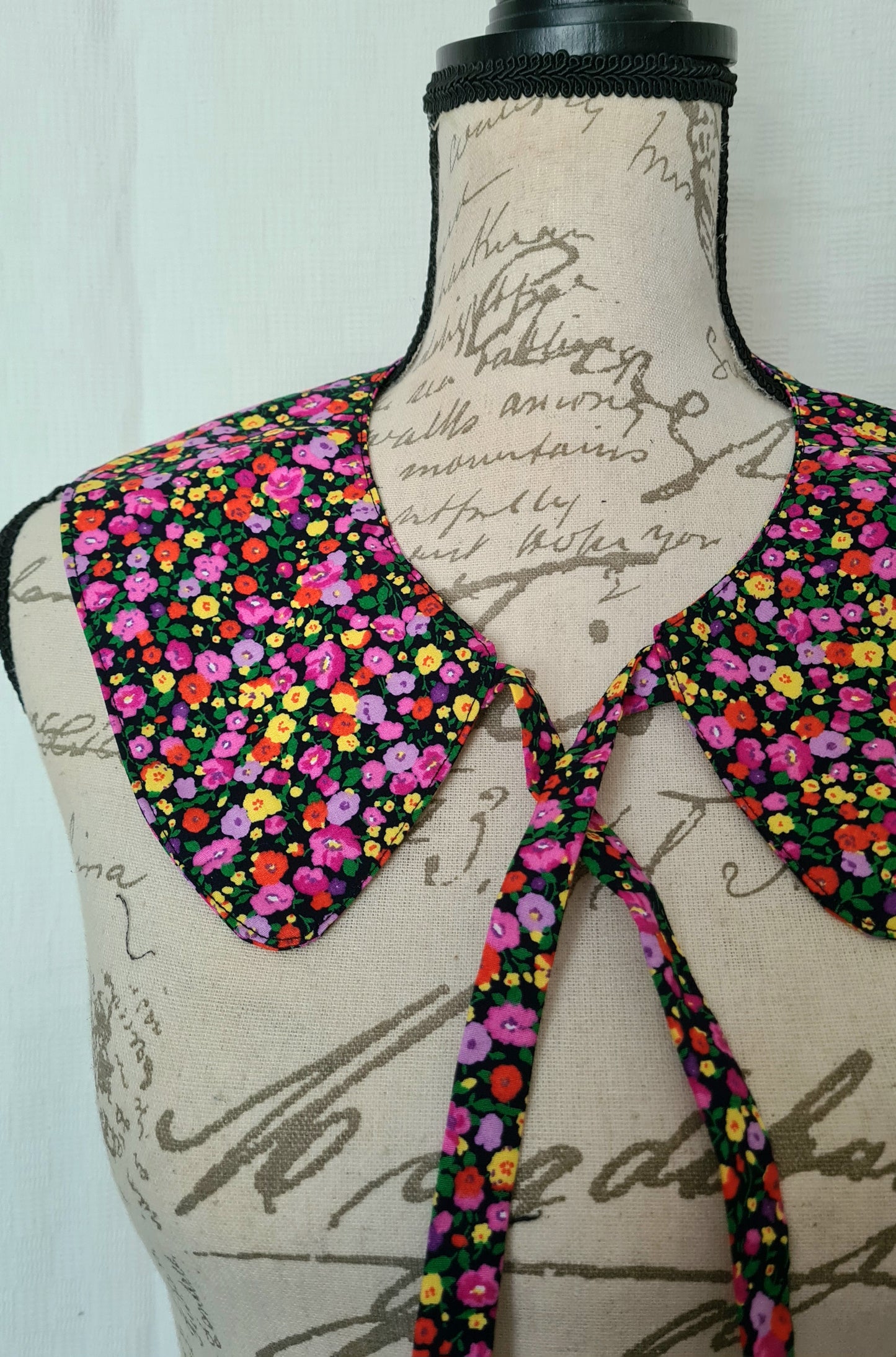 The Collar: Floral Meadow - Limited Edition Fabric Waste Busting One Off Piece!