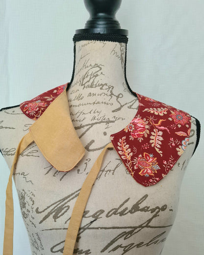 The Collar: Oriental Flower - Limited Edition Fabric Waste Busting One Off Piece!