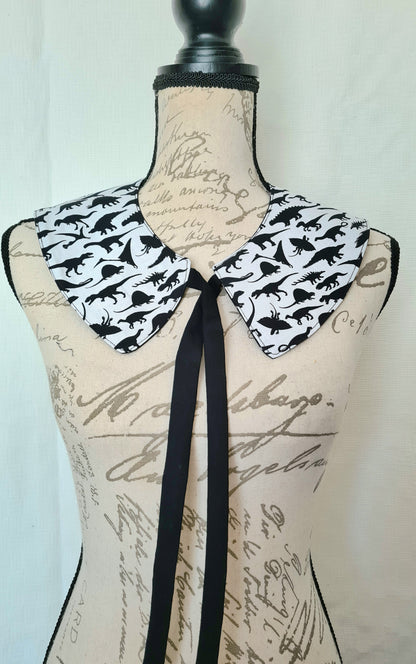 The Collar: Jurassic Dinosaur - Limited Edition Fabric Waste Busting One Off Piece!
