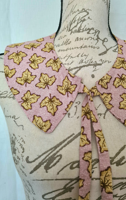 The Collar: Autumnal Leaf - Limited Edition Fabric Waste Busting One Off Piece!