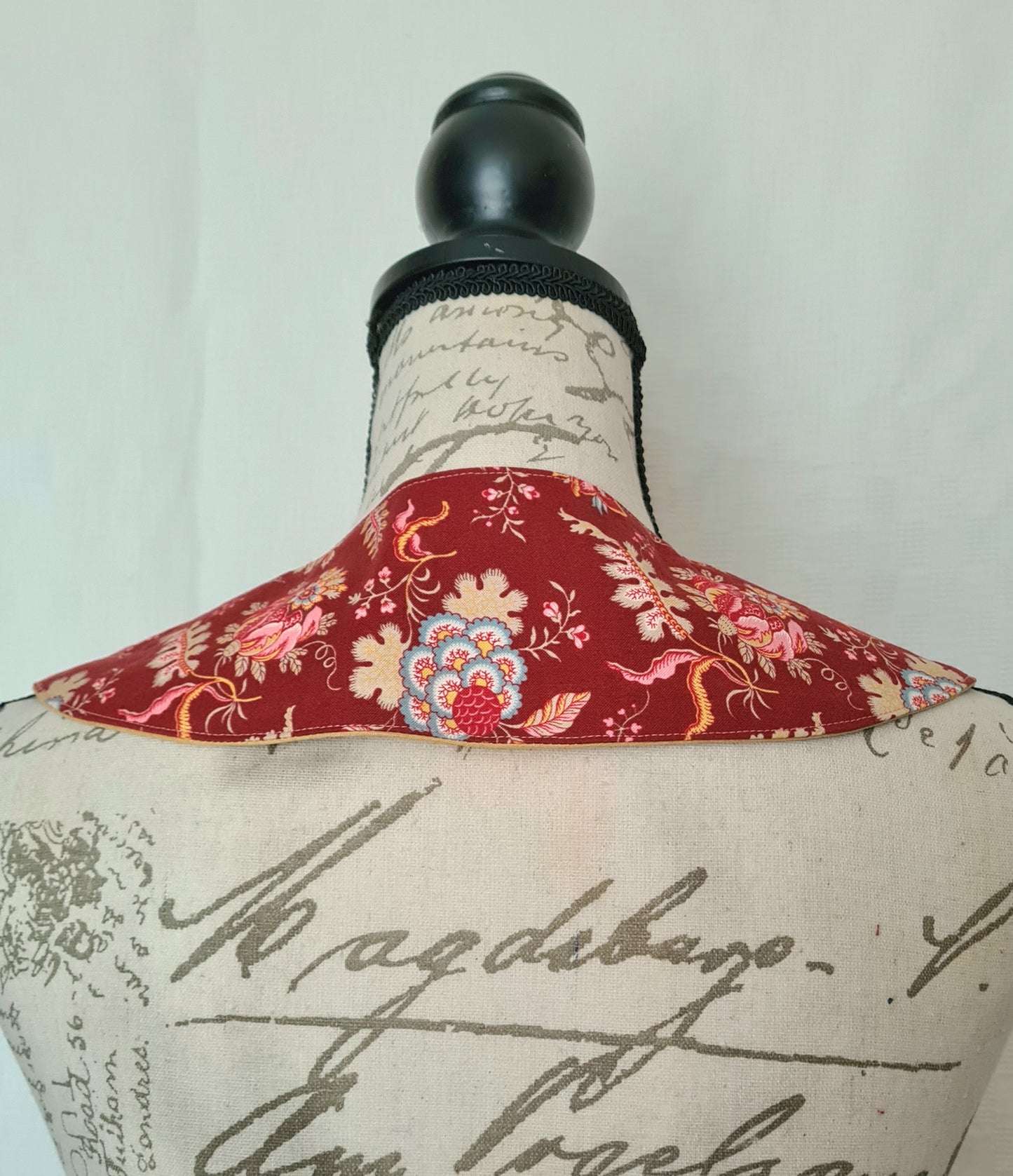 The Collar: Oriental Flower - Limited Edition Fabric Waste Busting One Off Piece!