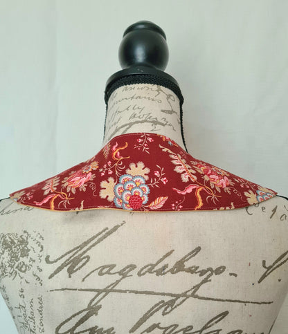 The Collar: Oriental Flower - Limited Edition Fabric Waste Busting One Off Piece!