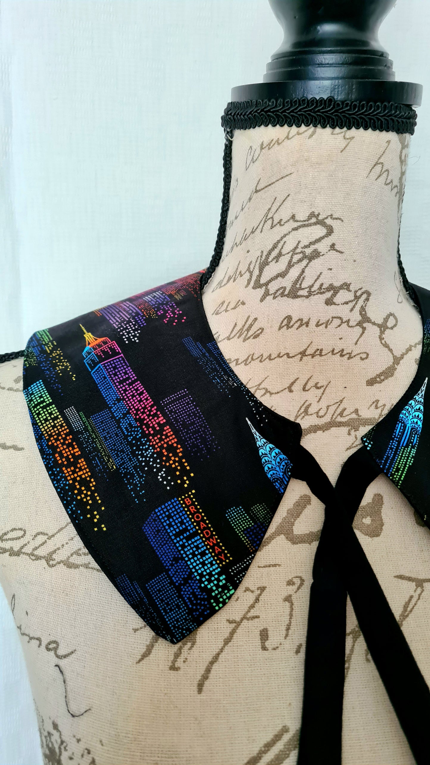 The Collar: New York City Skyline - Limited Edition Fabric Waste Busting One Off Piece!